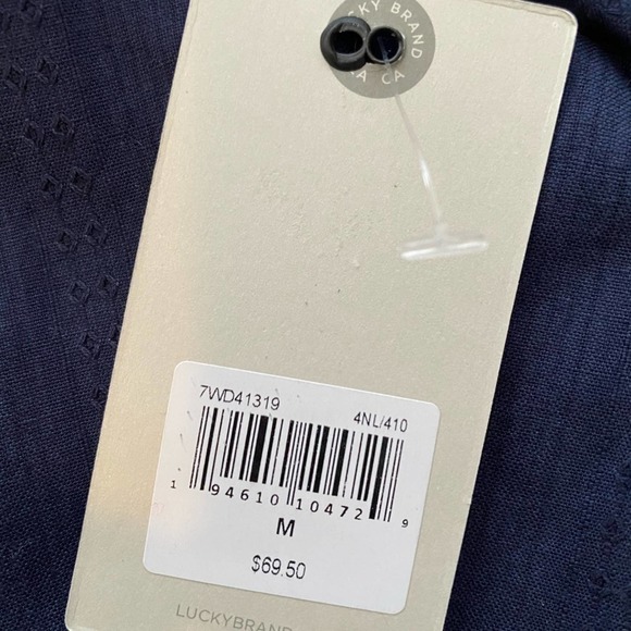 Lucky Brand Jeans Woman's Hi-Neck Long Sleeve Blouse Sz M - Picture 9 of 11